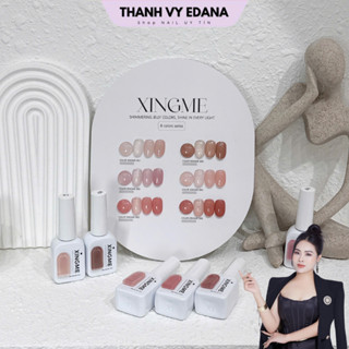 Sơn thạch đục Hồng sét 6 màu kèm bảng màu sơn sẵn hãng XINGME