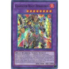 [ Bài Yugioh Chính Hãng ] LCGX-EN253 - Gladiator Beast Heraklinos (SR) - Legendary Collection 2 (LC0