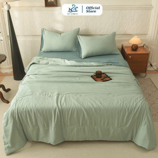 Bộ chăn ga gối Đũi Bergen M2T BEDDING mềm mịn mát đủ kích thước m6/m8/2m2