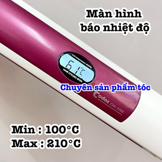 ✅CODOS Máy Duỗi Kẹp Tóc CHI-2300 Cao Cấp - Gốm Ceramic Chống Dính & Truyền Nhiệt Tốt - An Toàn Cho Mọi Loại Tóc-Màn Hình