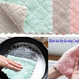 【COMBO 30/50 CÁI】Khăn Lau Bếp Đa Năng 2 Mặt Siêu Sạch C20