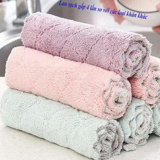 【COMBO 30/50 CÁI】Khăn Lau Bếp Đa Năng 2 Mặt Siêu Sạch C20