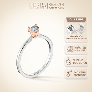 [CHAT TRƯỚC KHI ĐẶT] Nhẫn Cầu Hôn Tierra Candy Kiss BCH7108 Vàng 10K 14K 18K Viên Chủ Trái Tim Đá CZ Ngọt Ngào Xinh Xắn