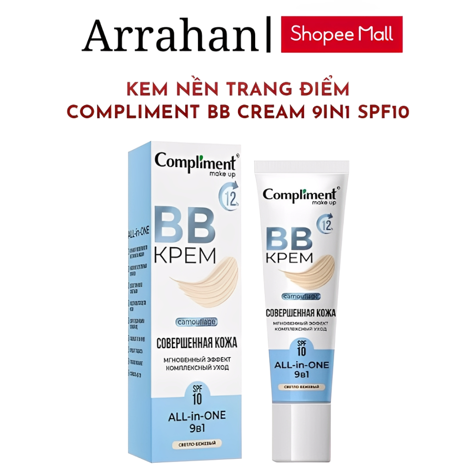 Kem Nền Trang Điểm Compliment BB Cream Giúp Che Khuyết Điểm Nâng Tone Da 35ml