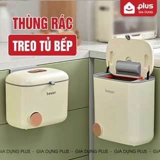 Thùng rác treo tường thông minh Besan - thùng rác treo cánh tủ bếp, treo tường nhà vệ sinh đa năng tiện lợi, mẫu 2024