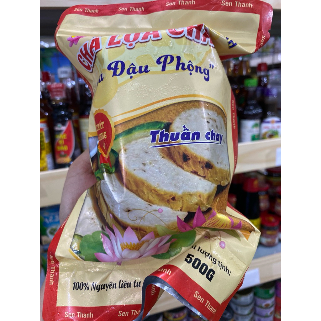 Chả đậu phộng  chay 500gr / cây  hàng lạnh chỉ giao khu vực  tphcm