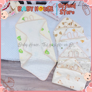 [Muslin Hạt Đậ]-Chăn ủ choàng xô Muslin Hạt đậu 70*70cm mềm mịn phù hợp 4 mùa