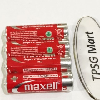 Pin Maxell AA (2A) 1.5V (AA / 1.5V / R6P(AR) / SUM-3) chính hãng