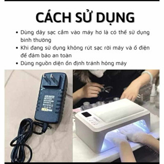  Dây Sạc Adapter Máy Hơ Gel T8 SNRQI Chính Hãng 24V-3A – Bền Chuẩn Theo Máy - V&K Beauty 