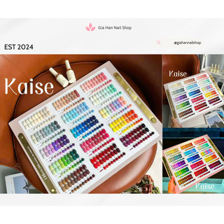  Set sơn 135 màu Kaise lên màu chuẩn - Tặng Kèm Bảng Màu và 1 BASE 1 TOP - GIA HÂN NAIL 