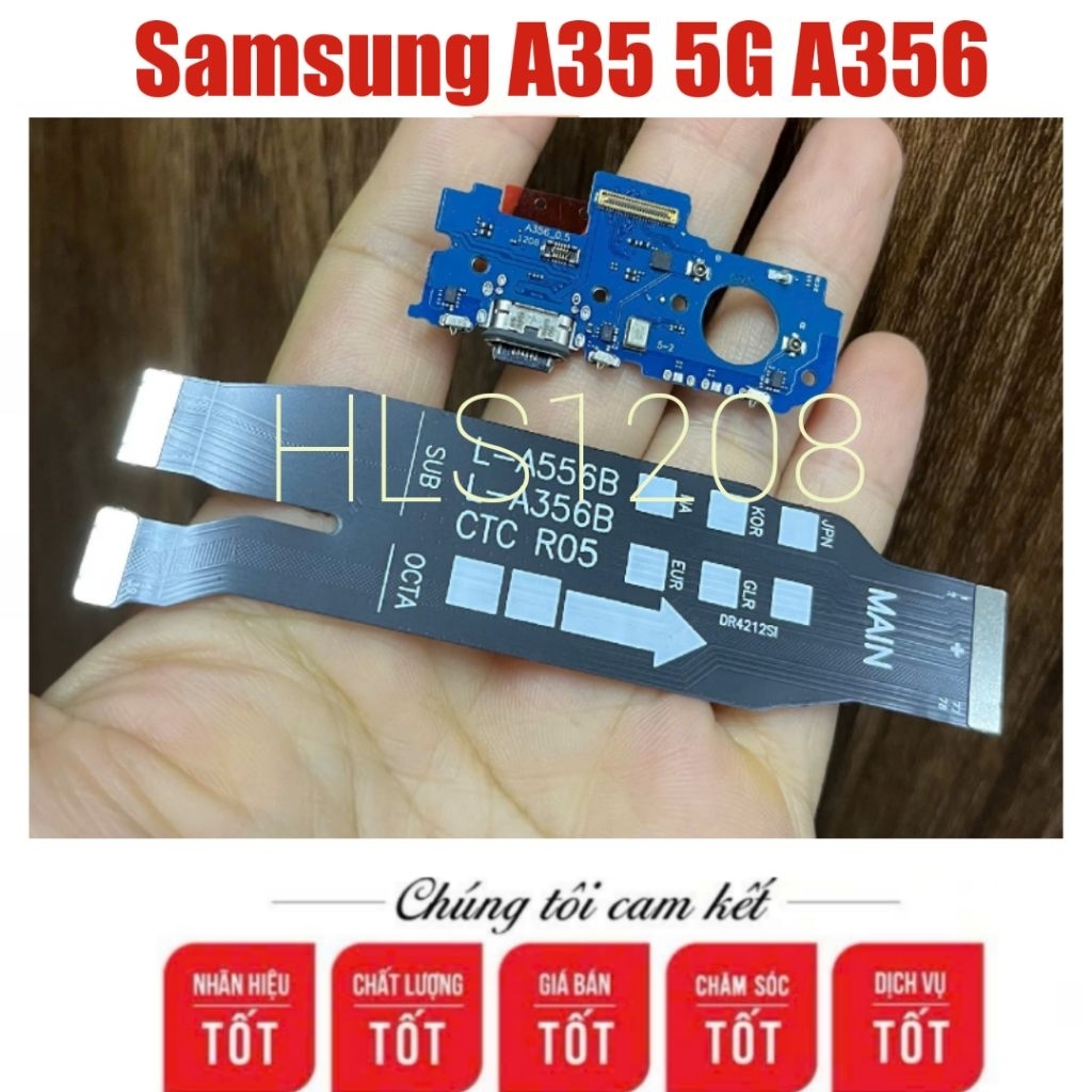 cụm sạc sam sung a35 zin/ cụm bo mạch sạc samsung a35 zin/ cụm đuôi sạc samsung a35 zin mới