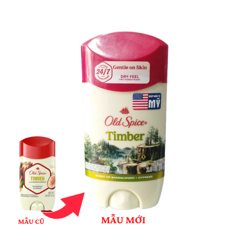 Sáp Khử Mùi Old Spice Timber 73g