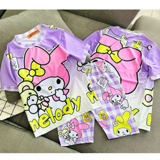  Bộ áo quần bé gái size đại bé 22 đến 40kg quần ngố áo suông vải thun lạnh Jennie kids J573 