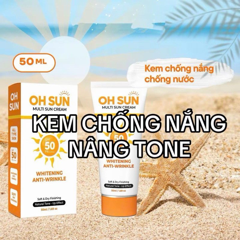 NÂNG TONE, Kem Chống Nắng NÂNG TONE Ohsun, NMN Glutathione