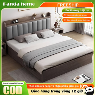  Panda Giường Ngủ Hiện Đại Gỗ Tự Nhiên Giường Pallet Gỗ Thông Mới Đẹp Chất Lượng gỗ thật 100% 