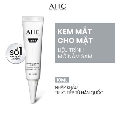 [HB GIFT 1] Kem mắt 10ml cho mặt mờ nám sáng da AHC PRO SHOT GLUTA-CTIVATION BRIGHT 3 10ML