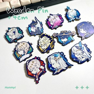 Ghim Cài/Pin Gỗ/Acrylic 4cm | Honkai: Star Rail /HSR | Hunmyi