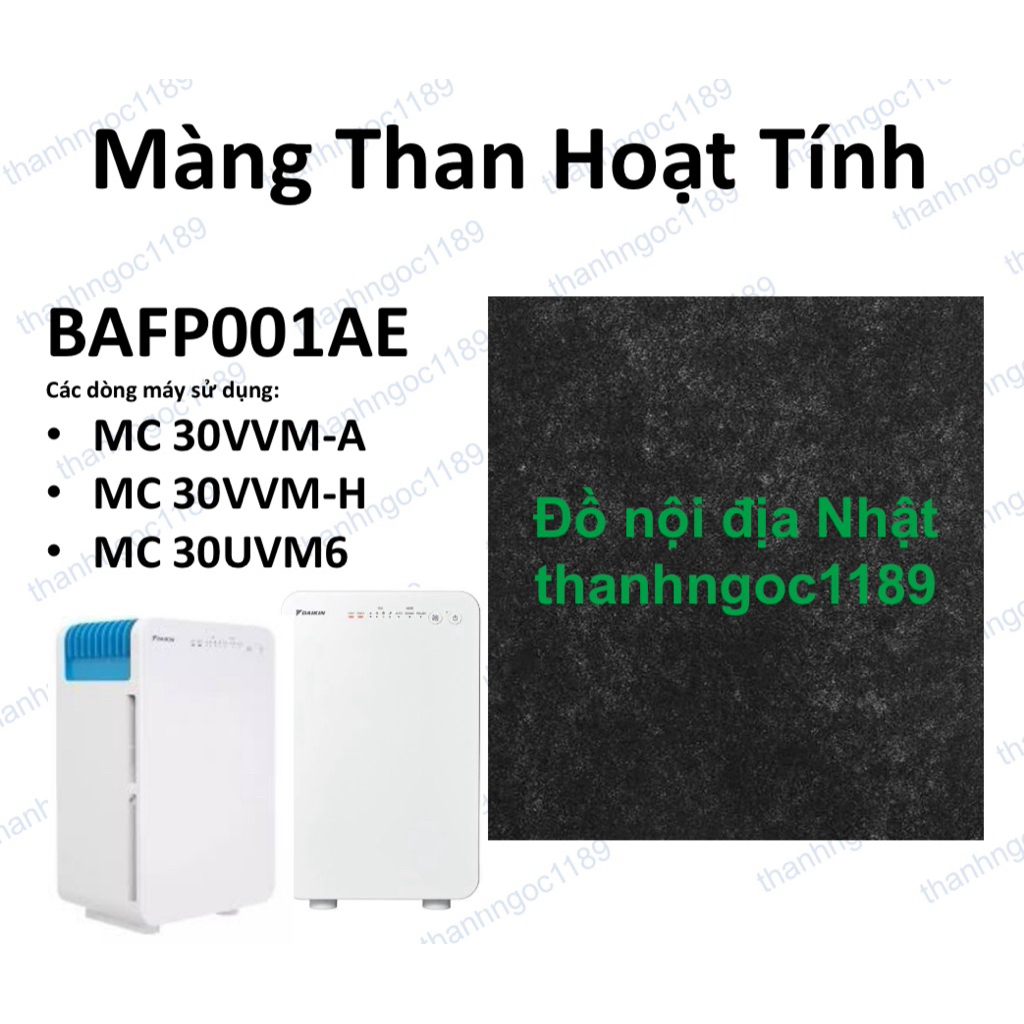 Màng lọc than hoạt tính DAIKIN BAFP001AE (Daikin MC30VVM-A ,MC30YVM6)