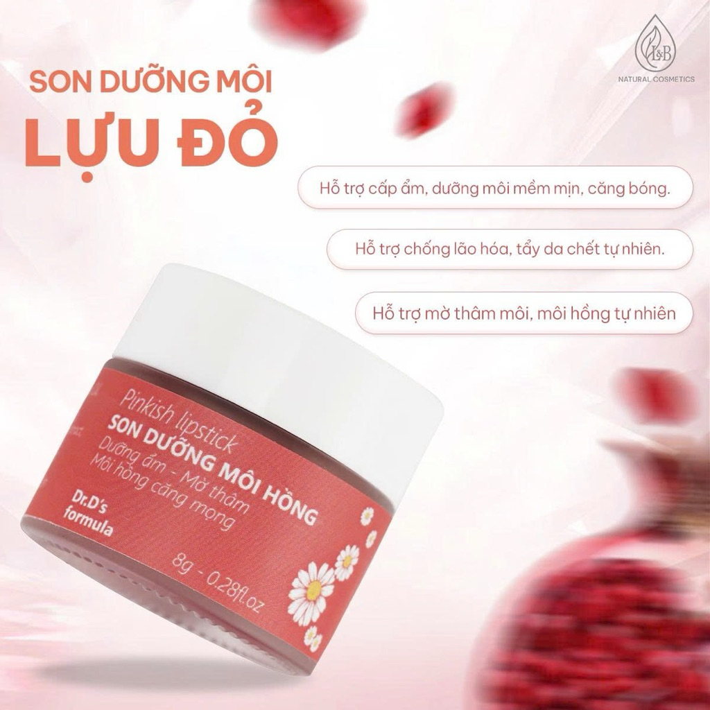 Son dưỡng môi lựu đỏ Dr.D's Formula