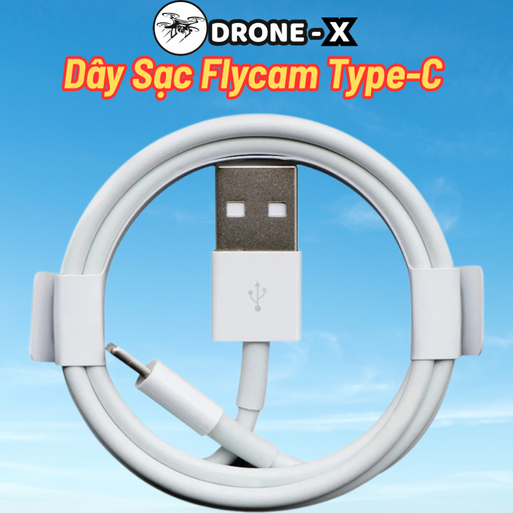Dây Sạc Flycam Type-C, Hỗ Trợ Sạc Nhanh, Bảo Vệ Và Tăng Tuổi Thọ Pin Flycam