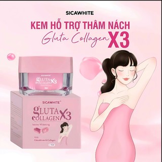  KEM HỖ TRỢ MỜ THÂM NÁCH ĐẦU GỐI KHỦY TAY MÔNG GLUTA COLLAGEN _ SICA WHITE 15G 