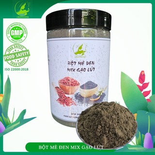  Bột Mè Đen Mix Gạo Lứt Nguyên Chất Không Đường Green-Herb 500g - Lợi Sữa Đẹp Da 