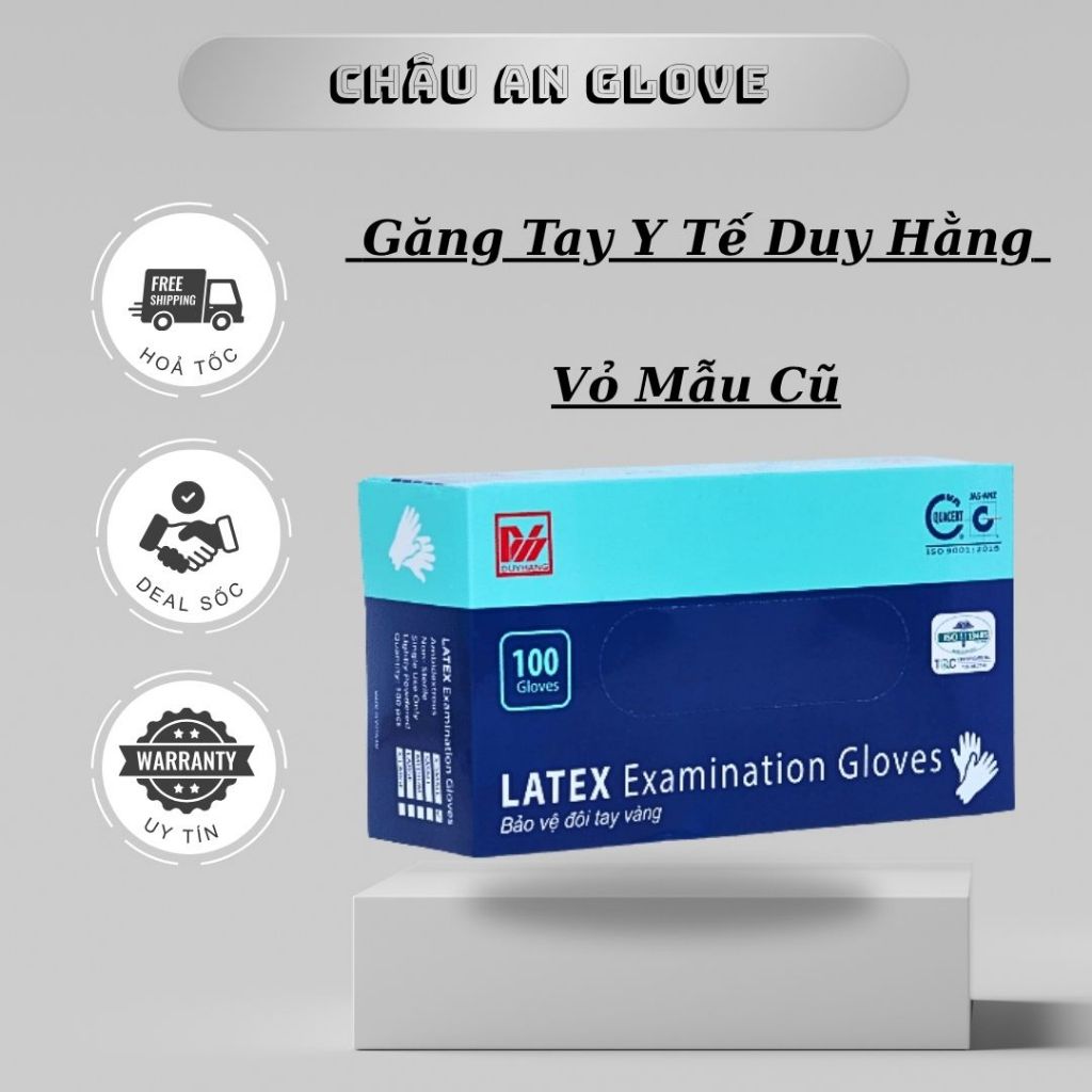 ( Giá Sỉ ) Găng tay y tế có bột và găng tay không bột của Duy Hằng chuyên dùng phòng khám , spa ,phun xăm...