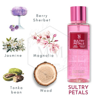 Moomoocos - BST Wild Muse Xịt thơm toàn thân Victoria’s Secret Body Mist fullsize 250ml Sultry Petal Vanilla Rebel