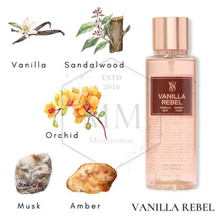 Moomoocos - BST Wild Muse Xịt thơm toàn thân Victoria’s Secret Body Mist fullsize 250ml Sultry Petal Vanilla Rebel