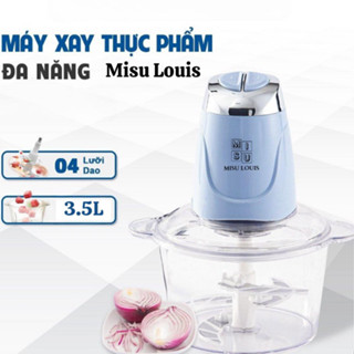   Rẻ vô địch  Máy Xay Thực Phẩm Đa Năng Cối Thuỷ Tinh Xay Thịt Misu Louis Công Suất Lớn 500w Dung Tích 3.5L TKTD 