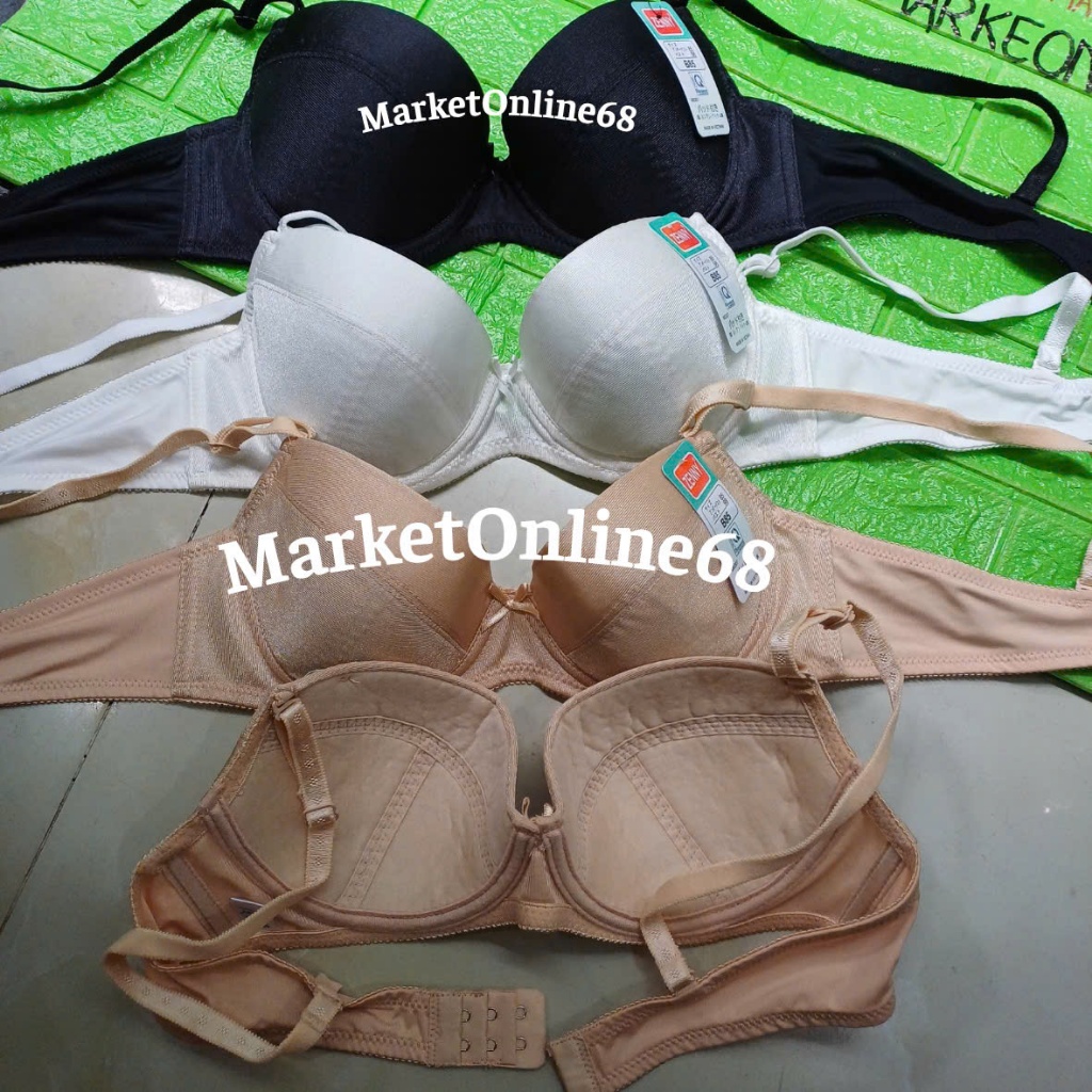 3 Áo Ngực Trơn 2 Móc Không Mút Chính Hãng Zenny Form Đẹp Mặc Thoải Mái MarketOnline68 ZN305