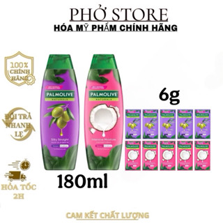Dầu gội Palmolive kèm dầu xả 2in1 chai 180ml, gói 6g, dây 10 gói