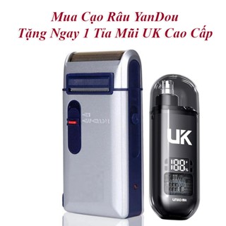 Mua Máy Cạo Râu Cao Cấp YanDou TẶNG Kèm 1 Máy Tỉa Mũi Cao Cấp UK - An Toàn, Mạnh Mẽ, Không Đau Rát
