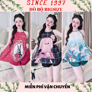   55-90kg  Đồ bộ bigsize Đùi 2 DÂY 5D Since1997 Đồ ngủ bigsize Pijama bigsize lụa Mango lụa Latin cao cấp siêu mềm mịn 