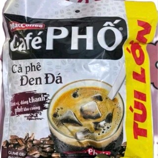 1 túi lớn Cafe đen đá Maccoffee Cafe Phố - túi lớn 50 gói x 16gr