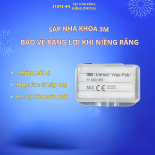  Hộp Sáp Nha Khoa 3M Unitek Mỹ Cho Người Niềng Răng Chỉnh Nha Đau Mắc Cài Viêm Nướu | Marathon Dental 