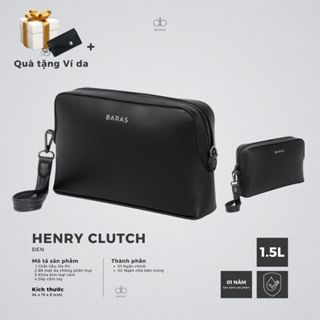  Ví cầm tay da nam - HENRY CLUTCH - BARAS VIETNAM - Ví cầm tay thời trang 
