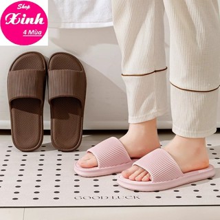 (Combo) Dép đi trong nhà, khách sạn, văn phòng sọc quai ngang nam nữ, siêu nhẹ êm chân (SX4M.D014)