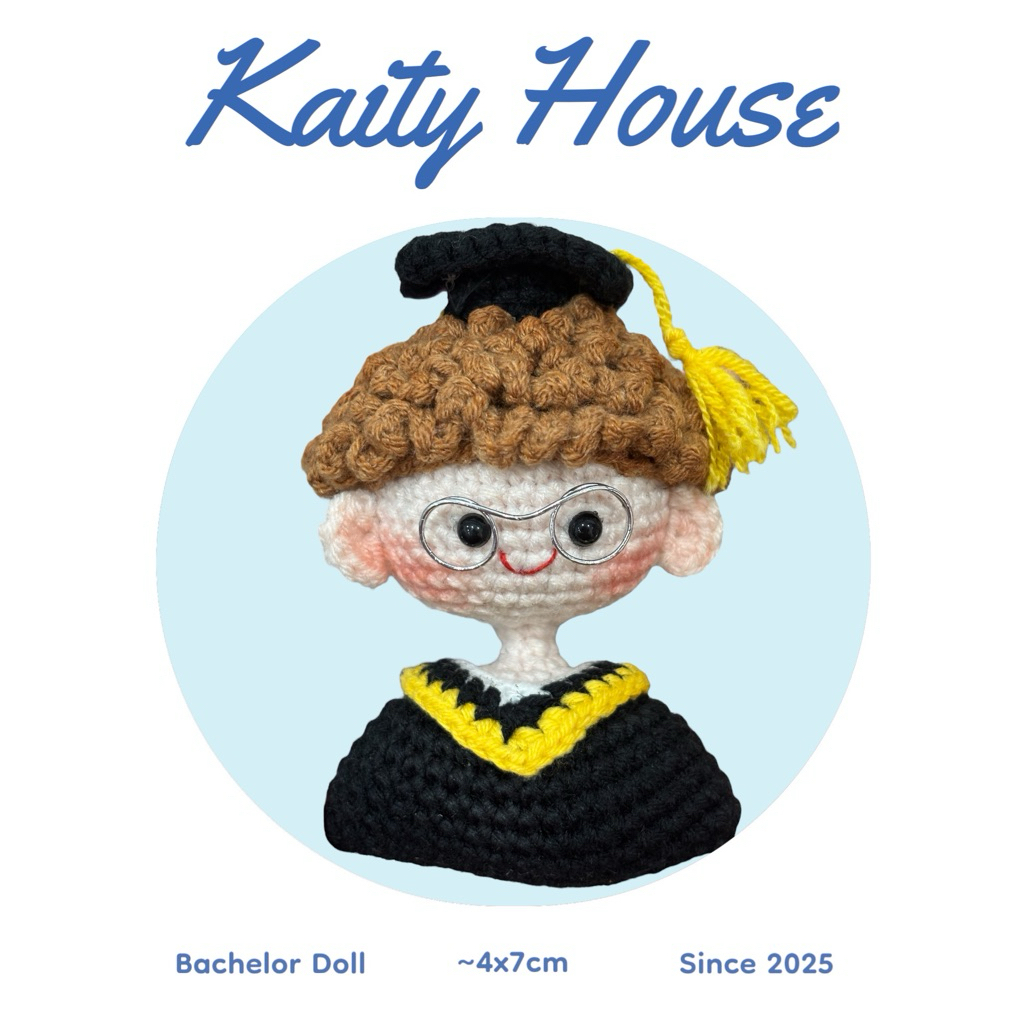 🧶 Móc Khoá Len Búp Bê Tốt Nghiệp MK14 - Kaity House