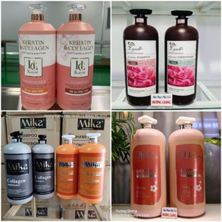 Cặp Dầu Gội Xả kayse, lynh,mika, apple,gội Olex Pro Biotin Collagen Keratin 2000ml cho tóc khô xơ,sạch gàu,giảm rụng tóc