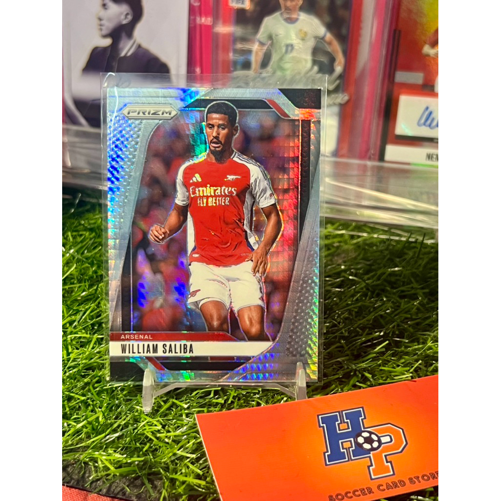 Thẻ bóng đá William Saliba Hyper Panini Prizm EPL 2024/25