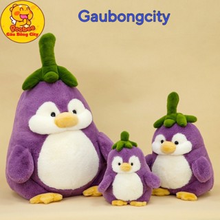 Gấu Bông Chim Cánh Cụt Cà Tím - Thú Nhồi Bông Cánh Cụt Trái Cây Mềm Mịn Cao Cấp Gấu Bông City