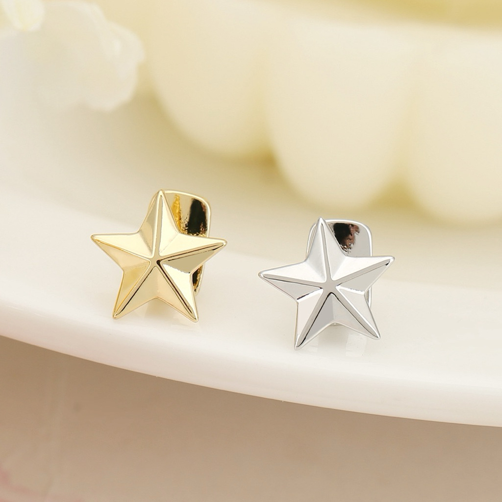 Grillz trang sức răng thiết kế hình ngôi sao năm cánh trơn vàng bạc hiphop ( có hoả tốc Hà Nội )