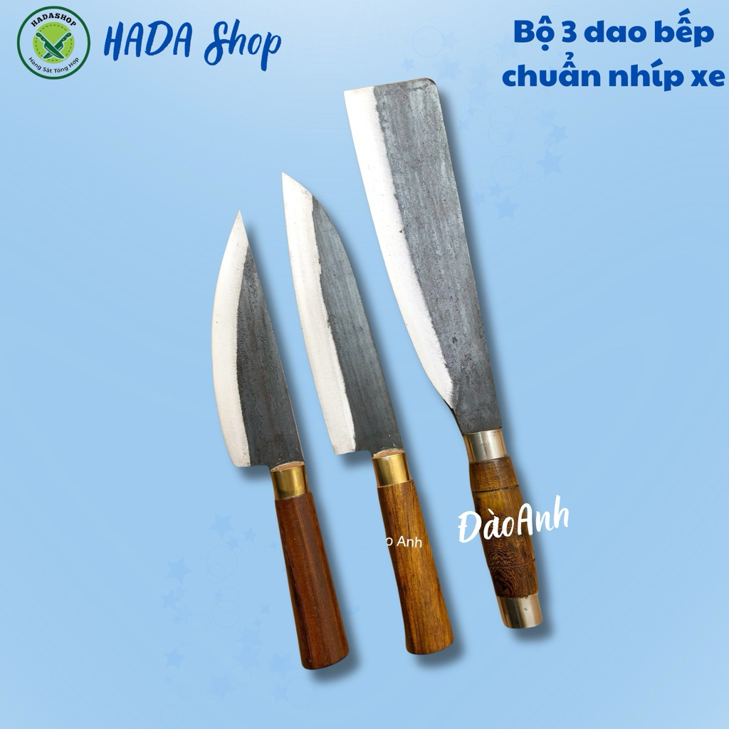 Dao chặt gà vịt dao thái thịt dao lọc thịt nhíp xe chuẩn sắc bén