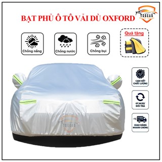 Bạt phủ ô tô xe hơi vải dù oxford cao cấp 3 lớp tráng bạc Bạt phủ toàn xe oto 4,5,7 chỗ xe bán tải chống nắng, mưa, xước