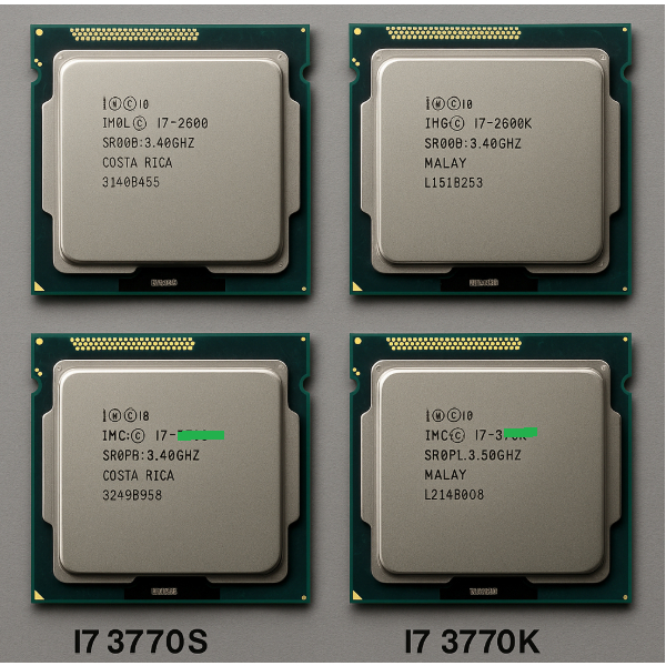 CPU I7 2600 | I7 2600K | I7 3770S | I7 3770 | I7 3770K | CPU SOCKET LGA 1155 KÈM KEO TẢN NHIỆT