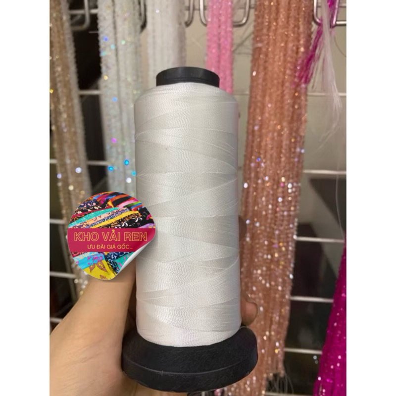 chỉ dù kết cườm,đính hạt ,sâu vòng