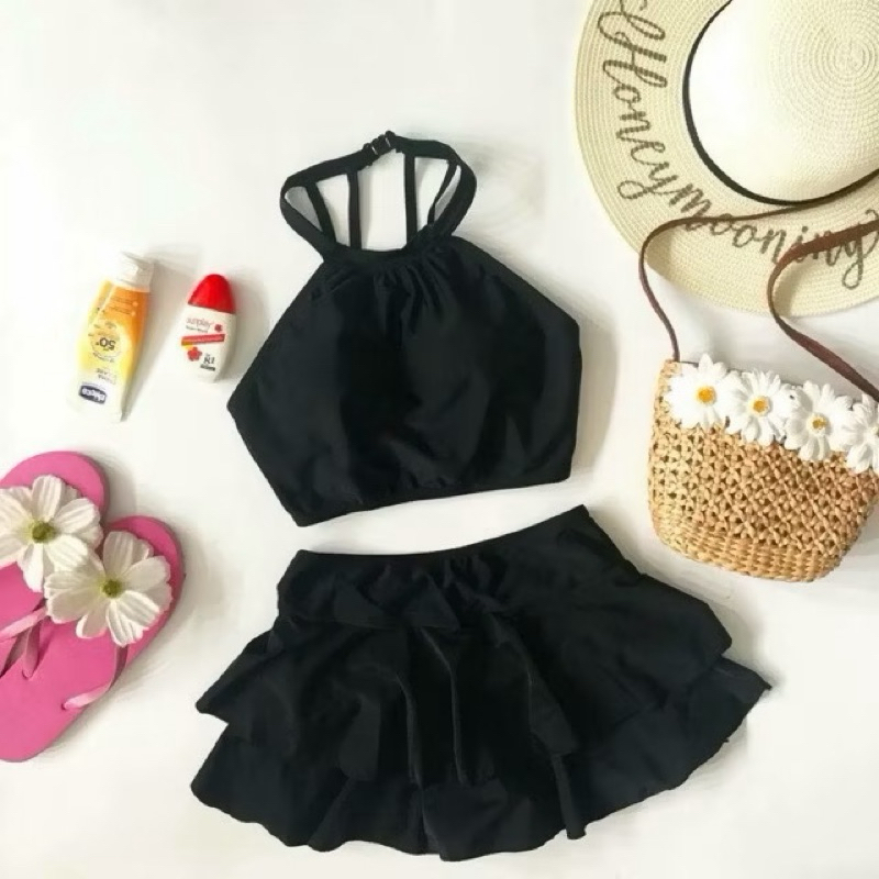 Đồ bơi đồ đi biển áo yếm váy quần đùi trong ( che tên sp) | BigBuy360 - bigbuy360.vn