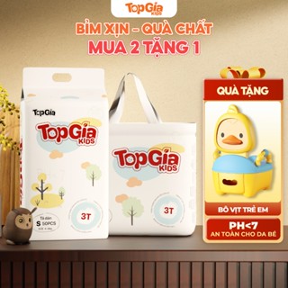 [TẶNG BÔ VỊT] Combo 2 Bịch Tã/Bỉm Quần Dán TOPGIAKIDS Mỏng Nhẹ Thoáng Khí Mềm Mại An Toàn Cho Da Đủ Size Cho Bé