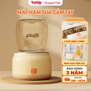 Máy hâm sữa di động cầm tay M3-04 Topgiakids máy hâm cao cấp kèm 4 cổ nối tiện lợi bảo hành 3 năm